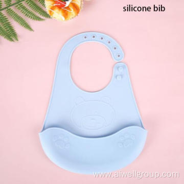 Baby Soft Cute Food Grade Silicone Bib